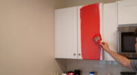 This Renter Gave Her Tiny, Bland Kitchen a Bold Red Makeover