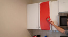This Renter Gave Her Tiny, Bland Kitchen a Bold Red Makeover