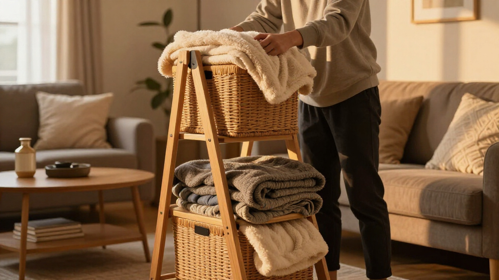 Aldi's Best-Selling Blanket Storage Ladder Is Finally Back