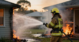 Firefighters Battle House Fire In Auckland's Milford - RNZ