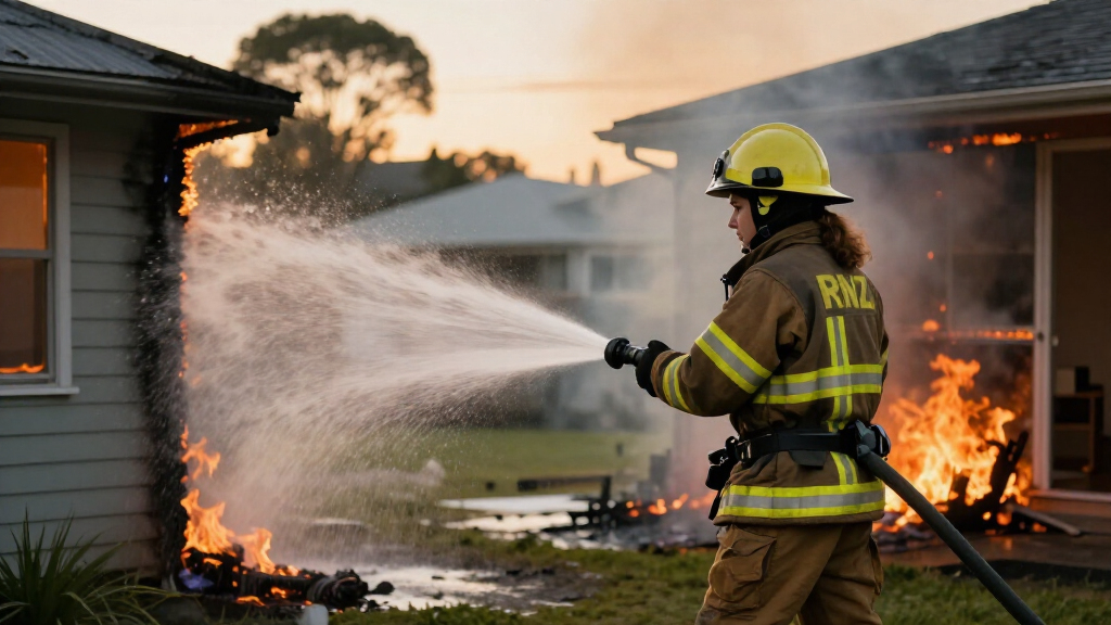 Firefighters Battle House Fire In Auckland's Milford - RNZ
