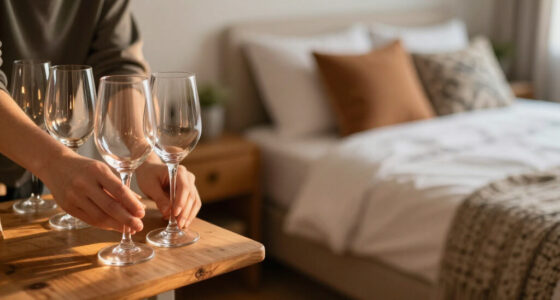 My Sister Uses Wine Glasses For Bedroom Storage, So I Had To Copy Her