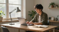 Her Home Office Is In An Unexpected Location — Now It's Clutter-Free