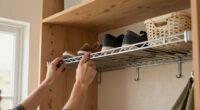 I Put Dollar Tree Wire Cabinet Shelves In My Closet For Smart Shoe Storage