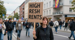 Protest Against High Rents Ahead Of Berlin Election
