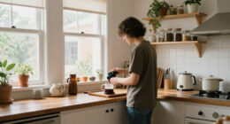 This Kitchen Was Straight Out Of The '70S Until A Cozy All-White Redo