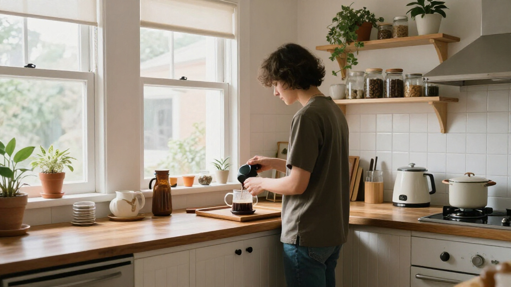 This Kitchen Was Straight Out Of The '70S Until A Cozy All-White Redo