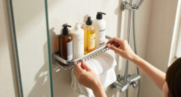 Skip Traditional Shower Curtains: Add Storage To Small Baths With A Space-Saving Alternative