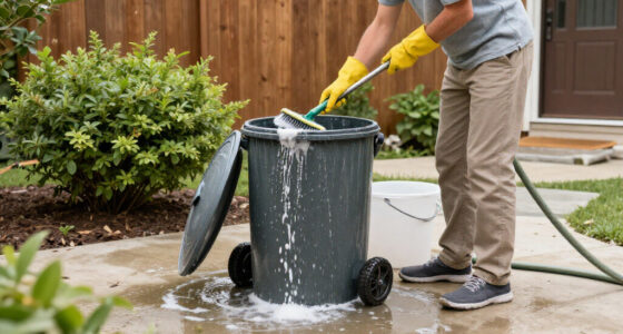 Smelling Your Garbage Cans? The Underrated Trick To Give Them A Deep Clean